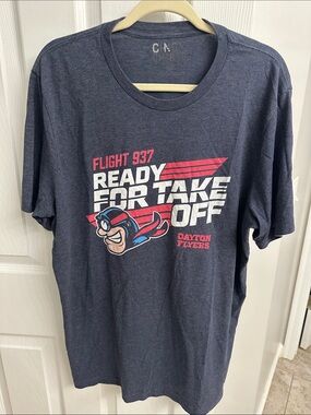 Navy Short-Sleeve Graphic Tee - Ready For Take Off